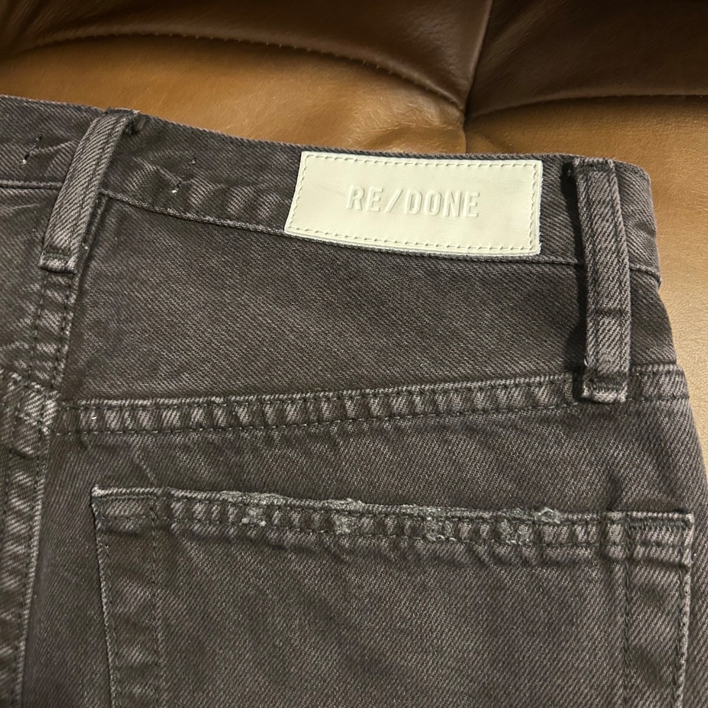Re/Done High Rise Loose - Washed Black - Picture 4 of 8